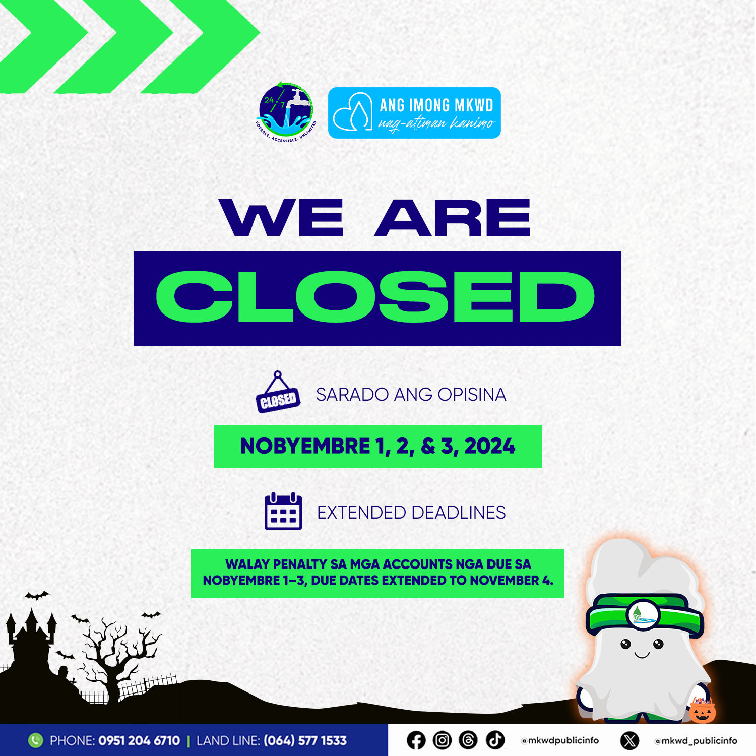 Read more about the article MKWD Offices Closed on November 1-3, 2024