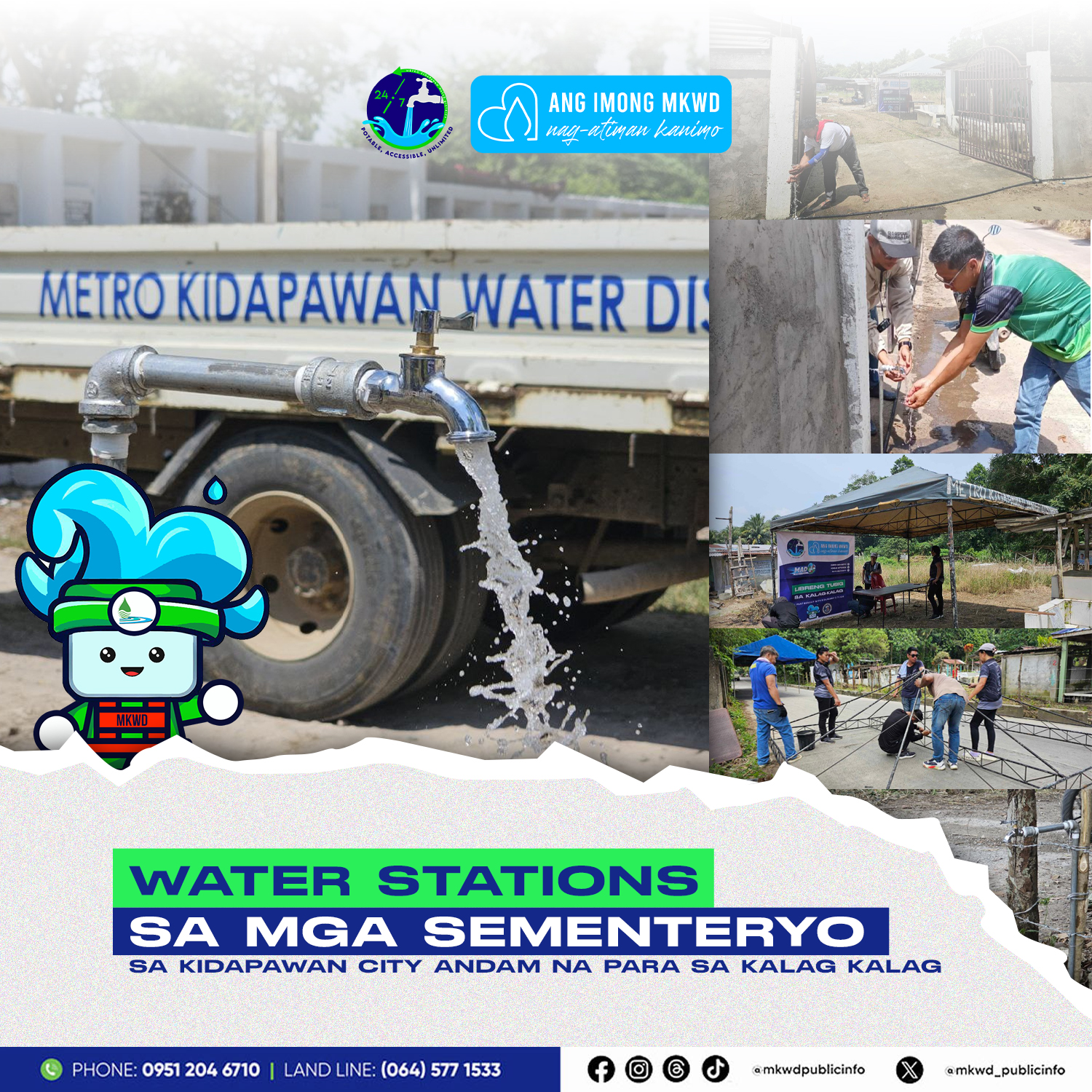 Read more about the article Water Stations sa mga Sementeryo sa Kidapawan City, Andam na para sa Kalag Kalag