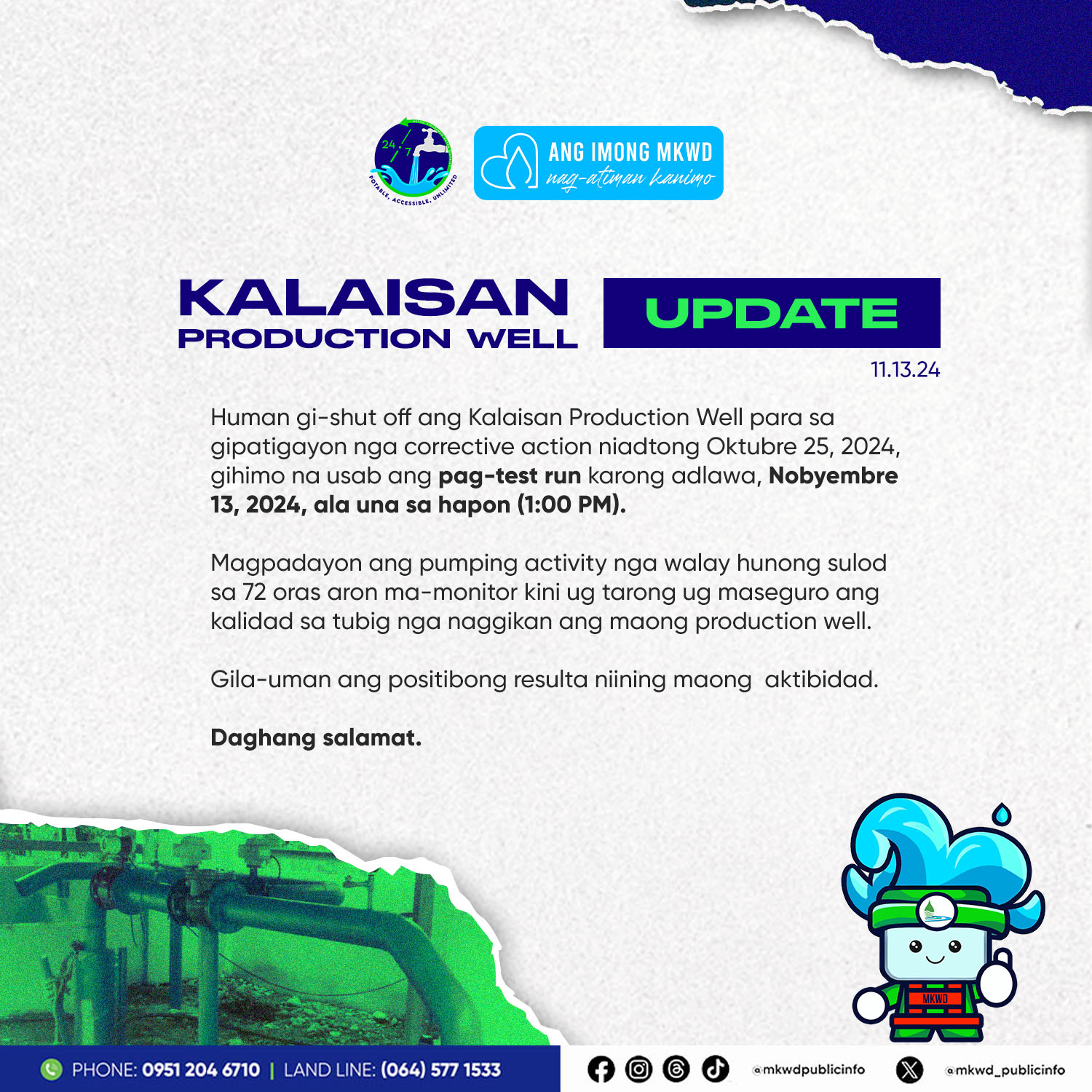 You are currently viewing Kalaisan Production Well Update – November 13, 2024