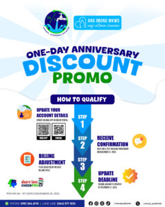 Read more about the article One-Day Anniversary Discount Promo