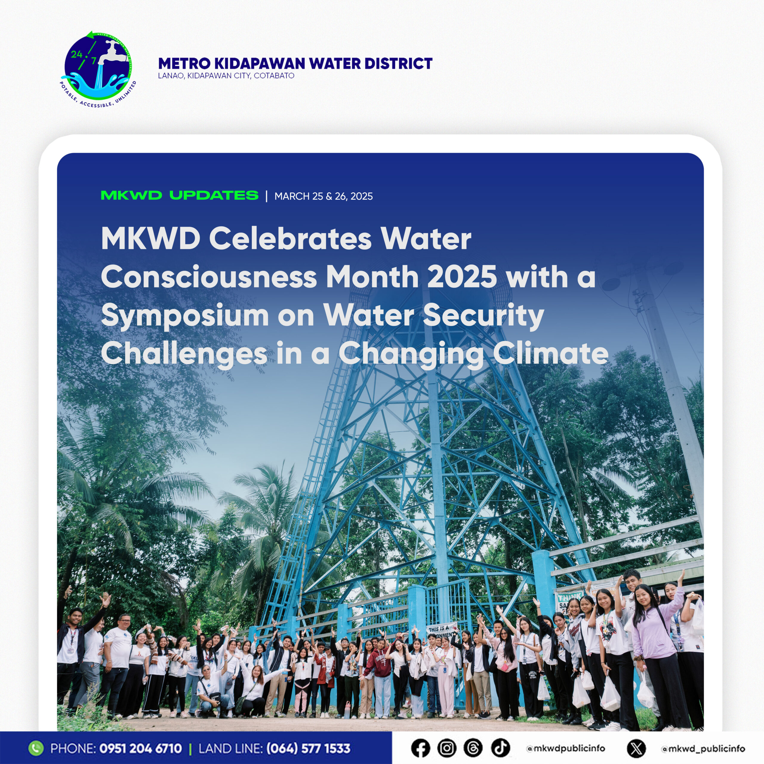 Read more about the article MKWD Celebrates Water Consciousness Month 2025 with a Symposium on Water Security Challenges in a Changing Climate